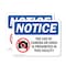 Signmission Use Of Camera Or Video Prohibited, 10 in W x Rectangle, Vinyl Decal OS-2PACK-NS-D-710-L-16789 - alternate 1